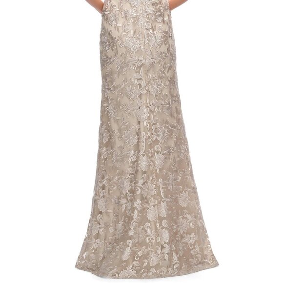 SALE NWT La Femme 29161SC Mother of the Bride Dress Champagne Size 8 - Picture 4 of 6